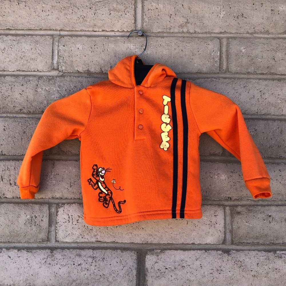 Disney Tigger Orange Hoodie Sweater Size 24 Months